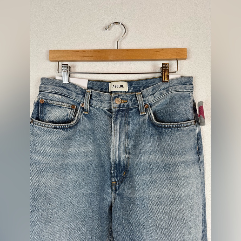 NWT Agolde Leena Mid Rise Baby Flare Jean Stage Wash 29 - Picture 4 of 14